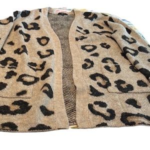 Animal print cardigan